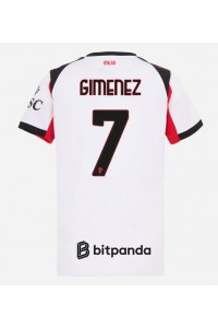 Fotbalové Dres AC Milan Santiago Gimenez #7 Dámské Venkovní Oblečení 2025-26 Krátký Rukáv